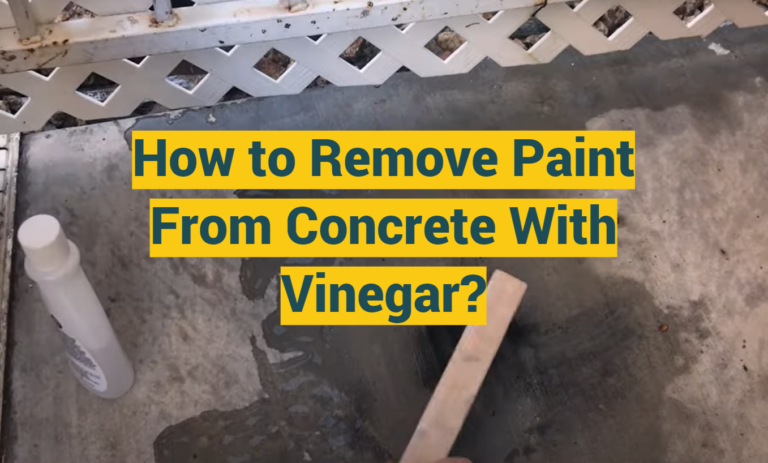 How to Remove Paint From Concrete With Vinegar? - ProfyPainter