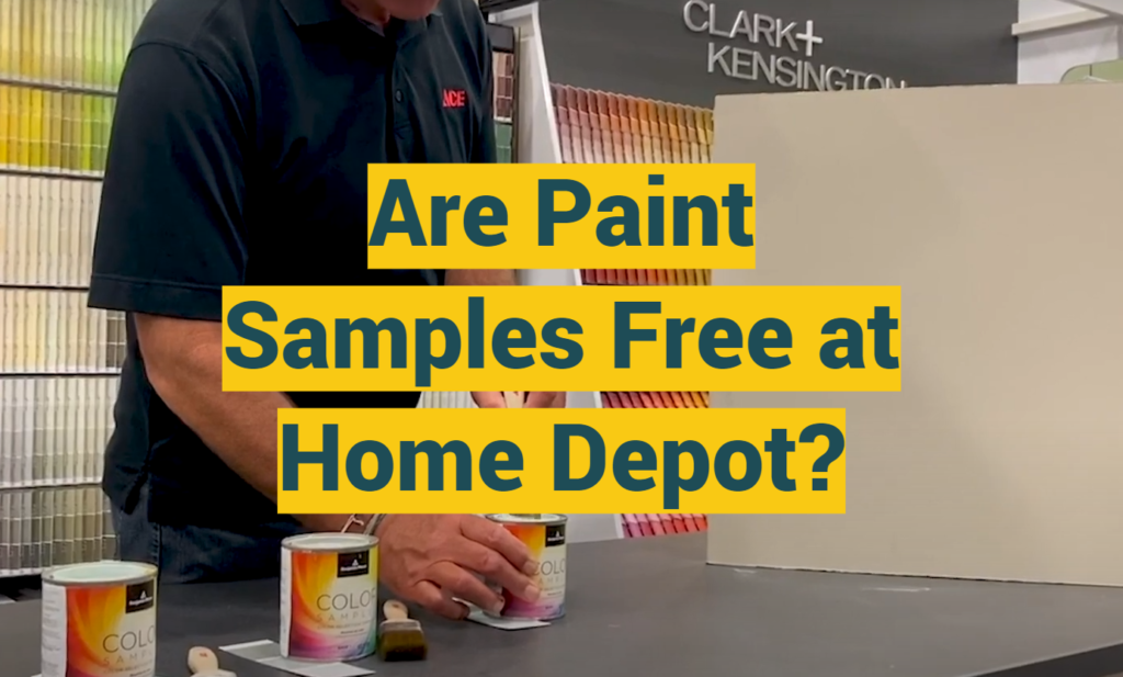 Are Paint Samples Free at Home Depot? ProfyPainter