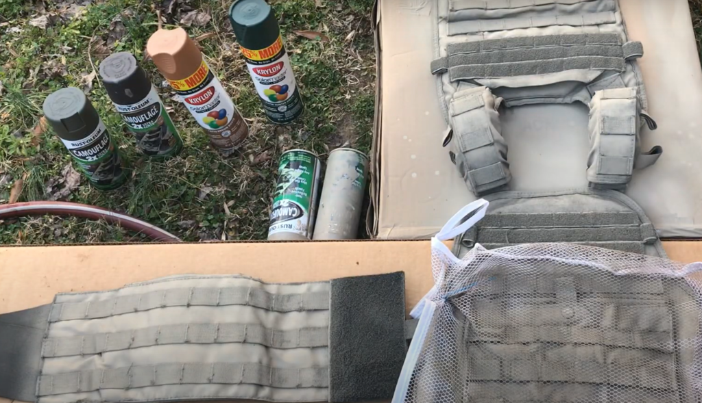 Can you spray paint Molle gear?